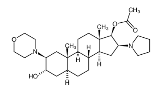 Picture of (2b,3a,5a,16b,17b)-17-Acetoxy-3-hydroxy-2-(4-morpholinyl)-16-(1-pyrrolidinyl)androstane