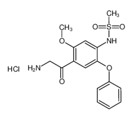 Picture of N-(4-(2-Aminoacetyl)-5-methoxy-2-phenoxyphenyl)methanesulfonamide hydrochloride