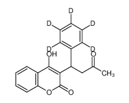 Picture of 4-hydroxy-3-[3-oxo-1-(2,3,4,5,6-pentadeuteriophenyl)butyl]chromen-2-one