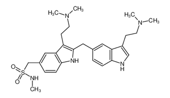Picture of 1-[3-[2-(dimethylamino)ethyl]-2-[[3-[2-(dimethylamino)ethyl]-1H-indol-5-yl]methyl]-1H-indol-5-yl]-N-methylmethanesulfonamide