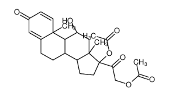 Picture of [2-[(8S,9S,10R,11S,13S,14S,17R)-17-acetyloxy-11-hydroxy-10,13-dimethyl-3-oxo-7,8,9,11,12,14,15,16-octahydro-6H-cyclopenta[a]phenanthren-17-yl]-2-oxoethyl] acetate