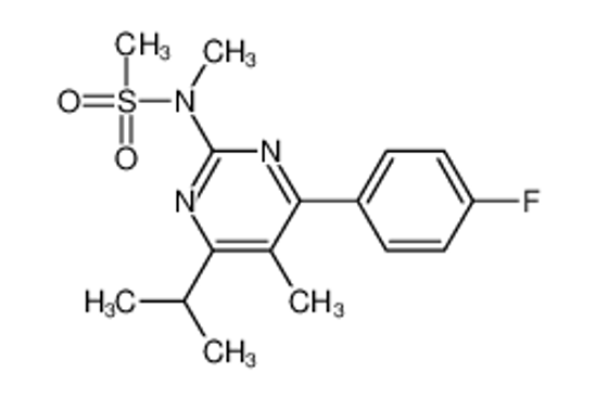 Picture of N-[4-(4-fluorophenyl)-5-methyl-6-propan-2-ylpyrimidin-2-yl]-N-methylmethanesulfonamide