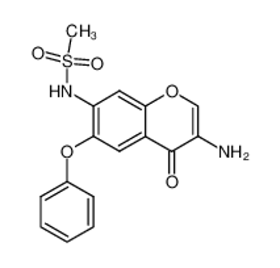 Picture of N-(3-amino-4-oxo-6-phenoxy-4H-1-benzopyran-7-yl)methanesulfonamide