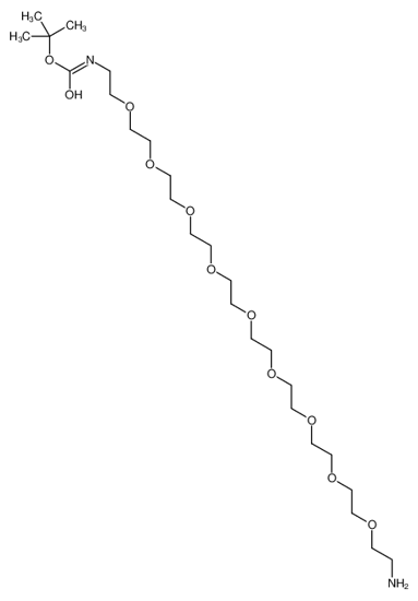 Picture of tert-butyl N-[2-[2-[2-[2-[2-[2-[2-[2-[2-(2-aminoethoxy)ethoxy]ethoxy]ethoxy]ethoxy]ethoxy]ethoxy]ethoxy]ethoxy]ethyl]carbamate