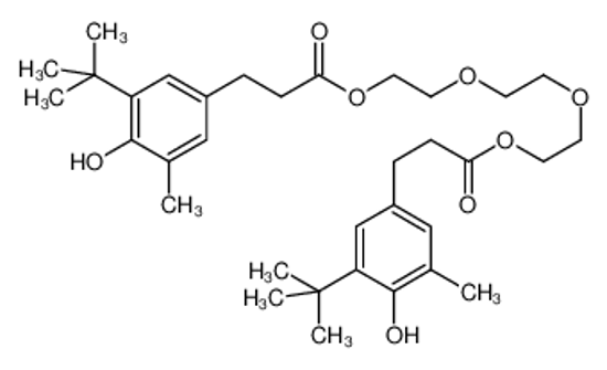 Picture of Triethylene glycol bis(3-tert-butyl-4-hydroxy-5-methylphenyl)propionate