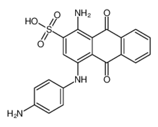 Picture of 1-amino-4-(4-aminoanilino)-9,10-dihydro-9,10-dioxoanthracene-2-sulphonic acid