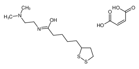 Picture of (Z)-but-2-enedioic acid,N-[2-(dimethylamino)ethyl]-5-(dithiolan-3-yl)pentanamide