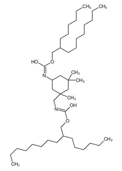 Picture of 2-hexyldecyl N-[3-[(2-hexyldecoxycarbonylamino)methyl]-3,5,5-trimethylcyclohexyl]carbamate