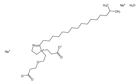 Picture of disodium,3-[1-[2-(2-carboxylatoethoxy)ethyl]-2-(15-methylhexadecyl)-4,5-dihydroimidazole-1,3-diium-1-yl]propanoate,hydroxide
