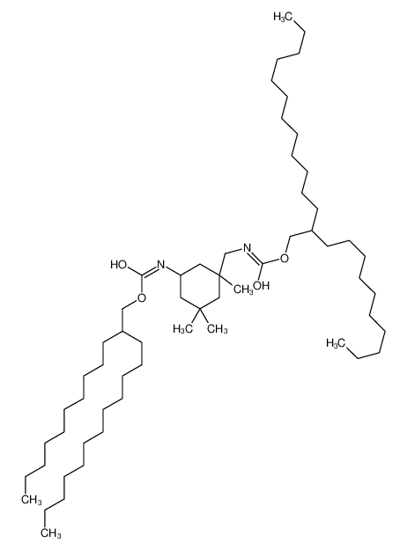 Picture of 2-decyltetradecyl N-[3-[(2-decyltetradecoxycarbonylamino)methyl]-3,5,5-trimethylcyclohexyl]carbamate
