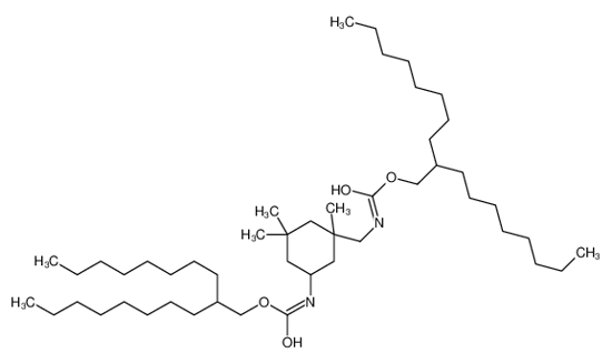 Picture of 2-octyldecyl N-[[1,3,3-trimethyl-5-(2-octyldecoxycarbonylamino)cyclohexyl]methyl]carbamate