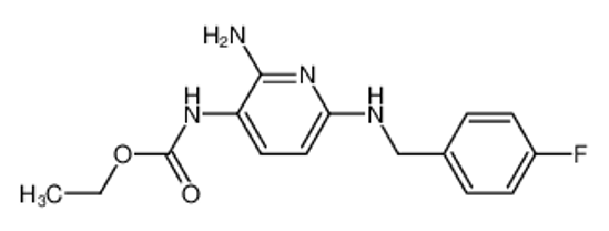 Picture of ethyl N-[2-amino-6-[(4-fluorophenyl)methylamino]pyridin-3-yl]carbamate