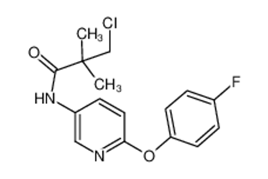 Picture of 3-chloro-N-[6-(4-fluorophenoxy)pyridin-3-yl]-2,2-dimethylpropanamide