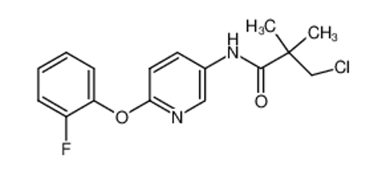 Picture of 3-chloro-N-[6-(2-fluorophenoxy)pyridin-3-yl]-2,2-dimethylpropanamide