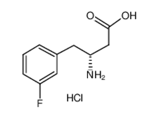 Picture of (3R)-3-amino-4-(3-fluorophenyl)butanoic acid,hydrochloride