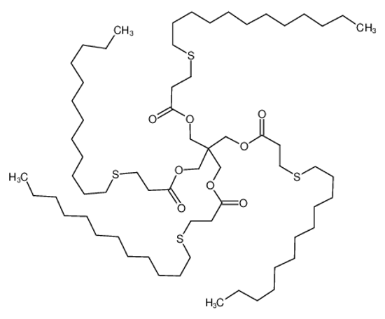 Picture of [3-(3-dodecylsulfanylpropanoyloxy)-2,2-bis(3-dodecylsulfanylpropanoyloxymethyl)propyl] 3-dodecylsulfanylpropanoate