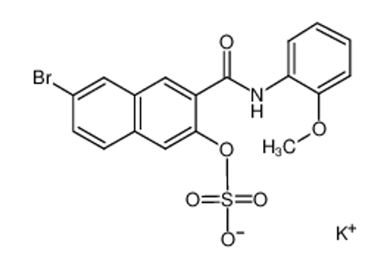 Picture of potassium,[6-bromo-3-[(2-methoxyphenyl)carbamoyl]naphthalen-2-yl] sulfate