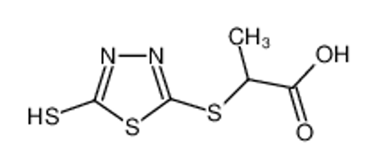 Picture of 2-[(2-sulfanylidene-3H-1,3,4-thiadiazol-5-yl)sulfanyl]propanoic acid
