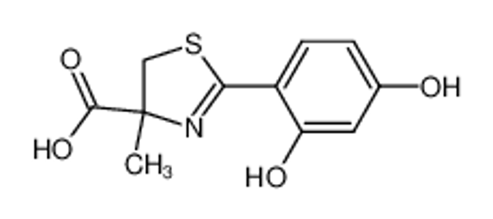 Picture of (2Z,4S)-2-(2-hydroxy-4-oxocyclohexa-2,5-dien-1-ylidene)-4-methyl-1,3-thiazolidine-4-carboxylic acid