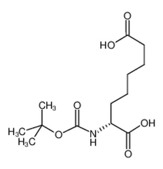 Picture of (2R)-2-[(2-methylpropan-2-yl)oxycarbonylamino]octanedioic acid