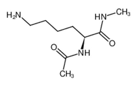 Picture of (2S)-2-acetamido-6-amino-N-methylhexanamide