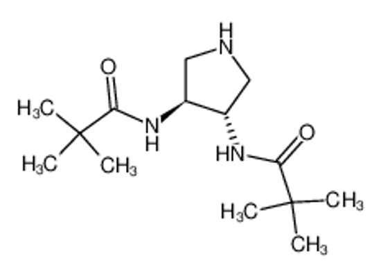 Picture of N-[(3S,4S)-4-(2,2-dimethylpropanoylamino)pyrrolidin-3-yl]-2,2-dimethylpropanamide