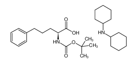 Picture of N-cyclohexylcyclohexanamine,(2S)-2-[(2-methylpropan-2-yl)oxycarbonylamino]-5-phenylpentanoic acid
