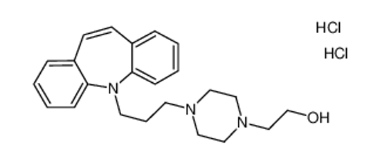 Picture of 2-[4-(3-benzo[b][1]benzazepin-11-ylpropyl)piperazin-1-yl]ethanol,dihydrochloride