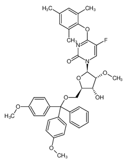 Picture of 5'-O-(DIMETHOXYTRITYL)-5-FLUORO-O4-(2,4,6-TRIMETHYLPHENYL)-2'-O-METHYLURIDINE