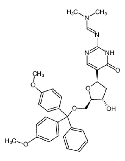 Picture of 5'-O-(DIMETHOXYTRITYL)-N-(DIMETHYLAMINO)METHYLIDENE-2'-DEOXYPSEUDOISOCYTIDINE