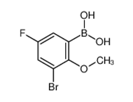 Picture of (3-bromo-5-fluoro-2-methoxyphenyl)boronic acid