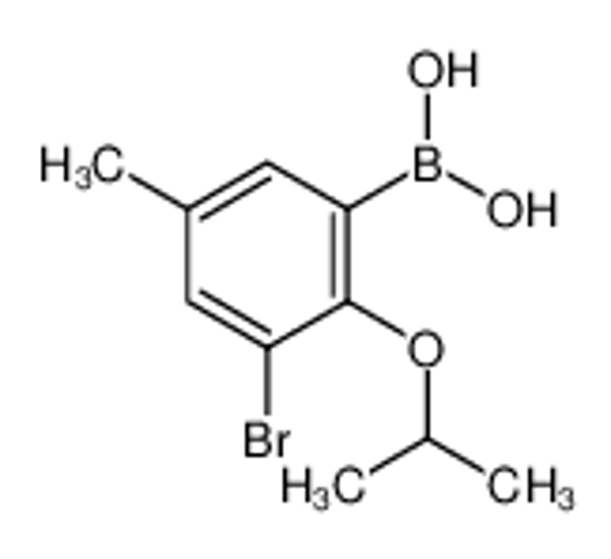 Picture of (3-bromo-5-methyl-2-propan-2-yloxyphenyl)boronic acid