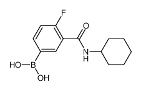 Picture of (3-(Cyclohexylcarbamoyl)-4-fluorophenyl)boronic acid
