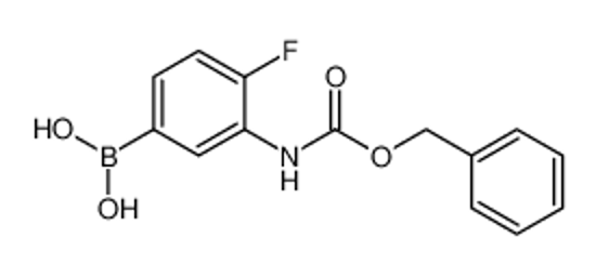 Picture of (3-(((Benzyloxy)carbonyl)amino)-4-fluorophenyl)boronic acid