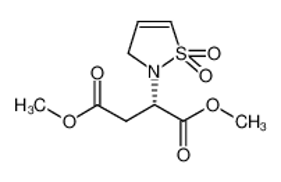 Picture of BUTANEDIOIC ACID, (1,1-DIOXIDO-2(3H)-ISOTHIAZOLYL)-, DIMETHYL ESTER, (2S)