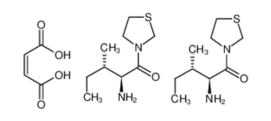 Picture of 2-amino-3-methyl-1-(1,3-thiazolidin-3-yl)pentan-1-one,but-2-enedioic acid