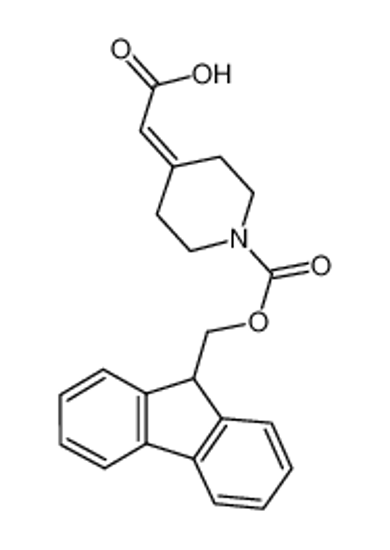 Picture of 2-[1-(9H-fluoren-9-ylmethoxycarbonyl)piperidin-4-ylidene]acetic acid