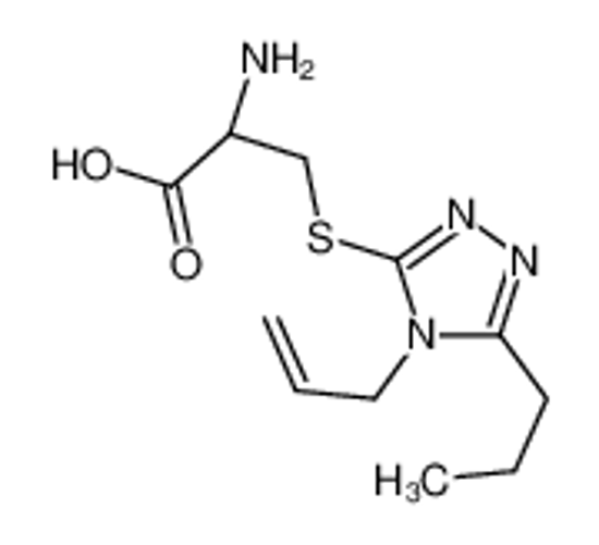 Picture of (2R)-2-amino-3-[(4-prop-2-enyl-5-propyl-1,2,4-triazol-3-yl)sulfanyl]propanoic acid